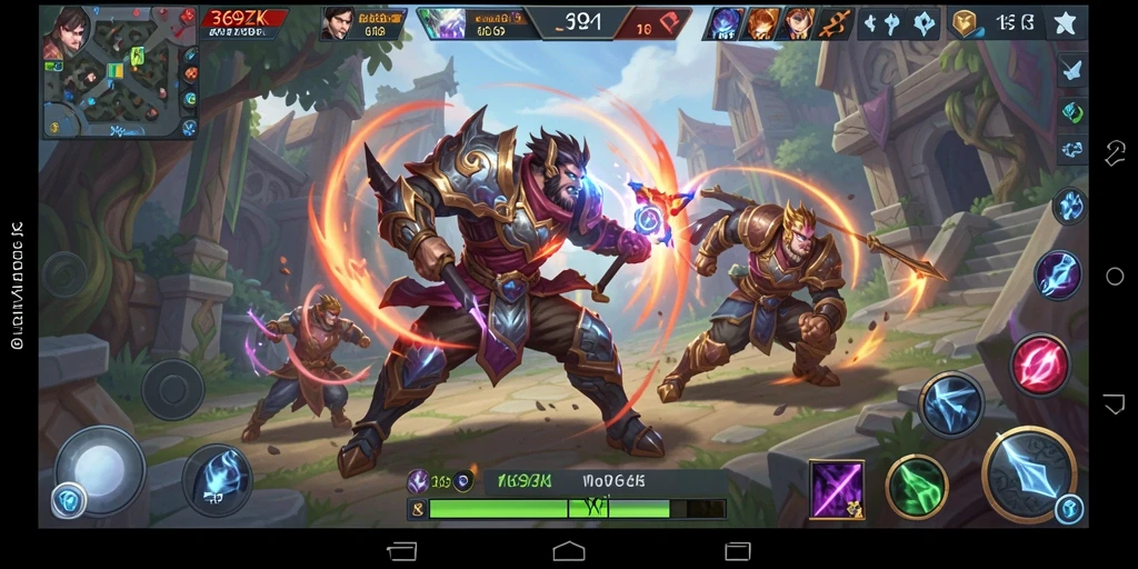 Gameplay seru <strong>369ZK</strong> dengan aksi MOBA yang mendebarkan.
