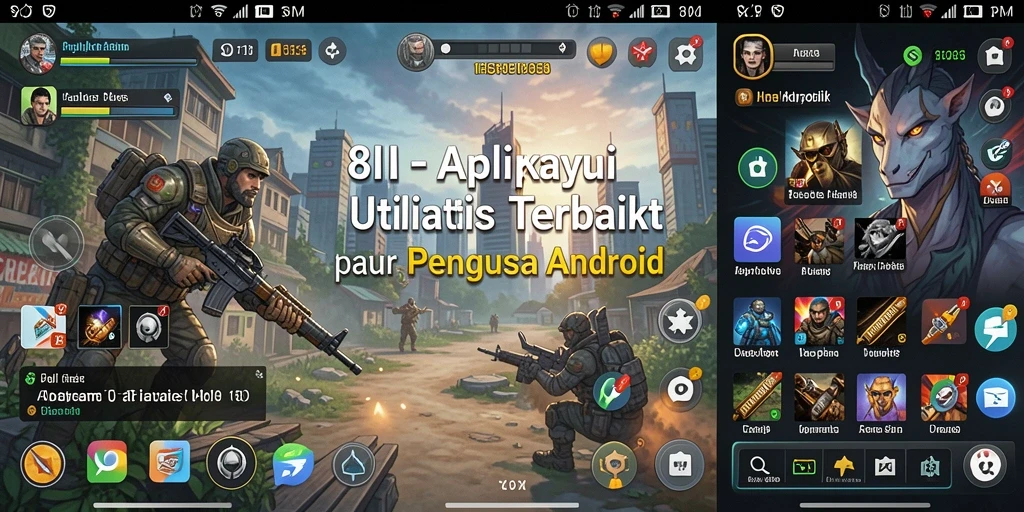 Tampilan antarmuka aplikasi Utility 8II yang intuitif dan mudah digunakan.