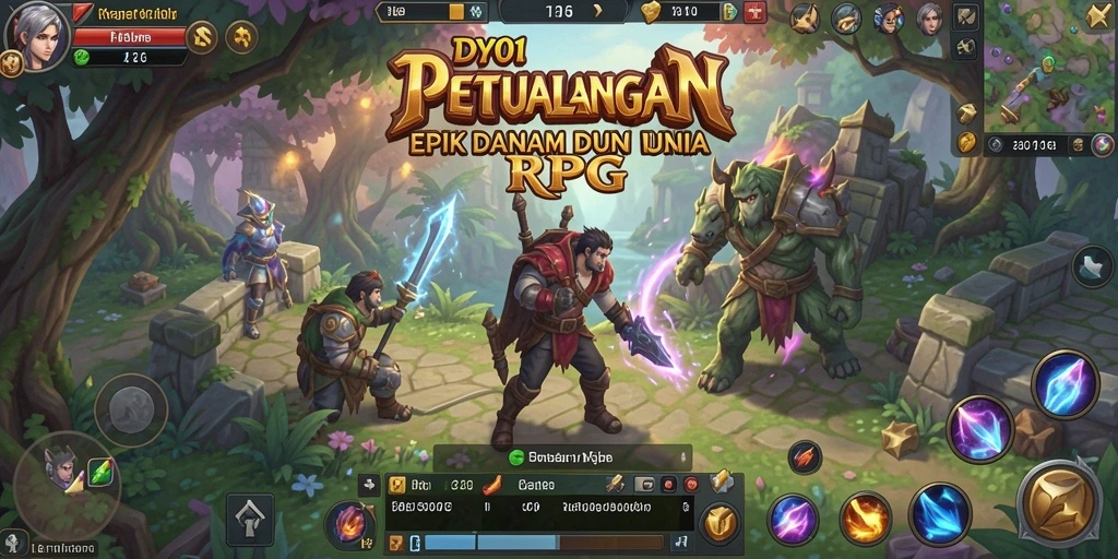 Gameplay seru dan menantang dalam DY01, penuh petualangan RPG.