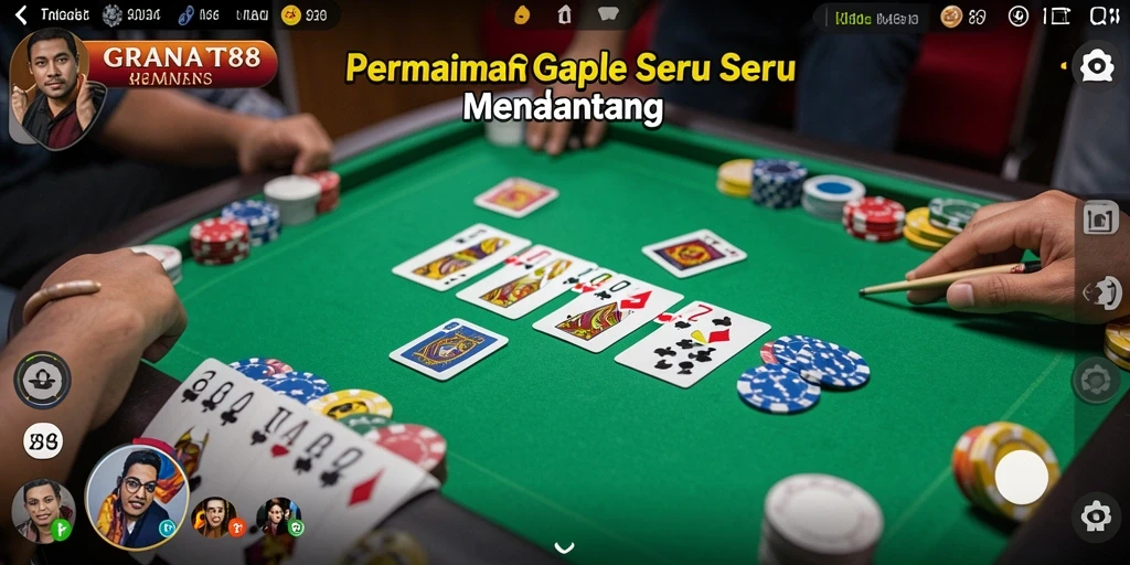 Tangkap momen seru dalam permainan Gaple.