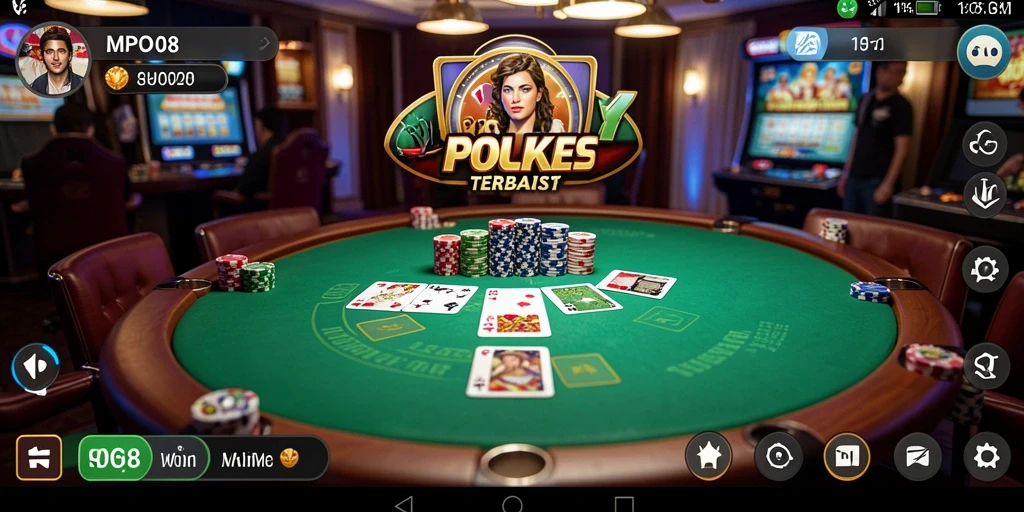 Tampilan gameplay Poker yang mendebarkan dan realistis di MPO08.