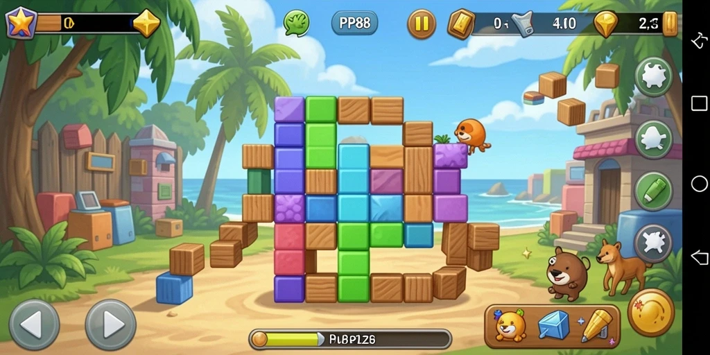 Tampilan gameplay utama <strong>PP88</strong> yang menantang dan menarik, siap mengasah otak Anda.