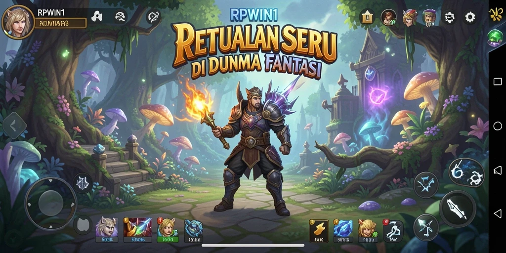 Tampilan gameplay seru RPWIN1 dalam dunia petualangan yang memukau.