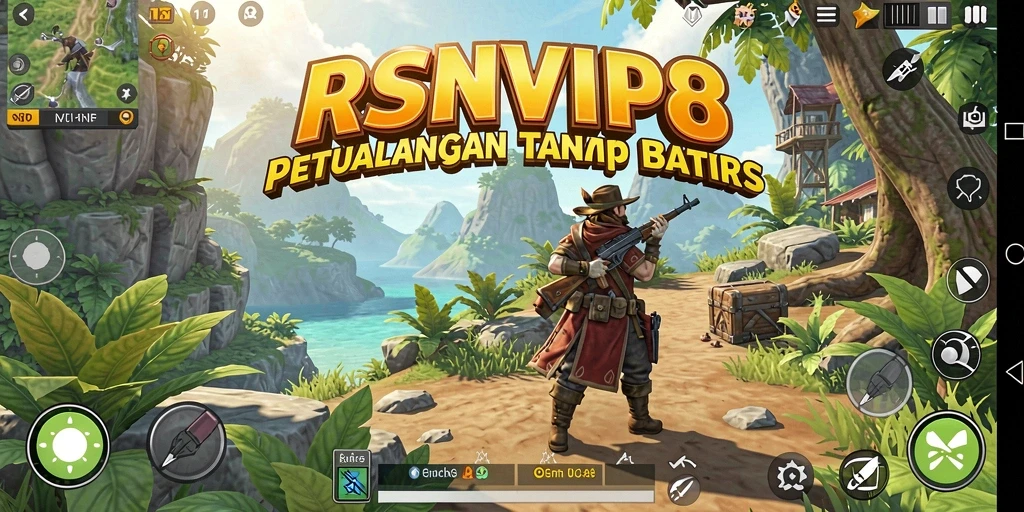 Tampilan gameplay RSNVIP8 yang menampilkan dunia terbuka yang luas dan interaktif.