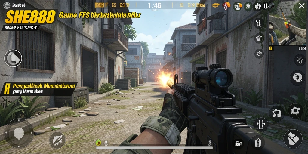 Gameplay menembak yang intens dan memukau di SHE888.